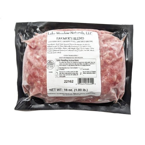 Grass-Fed Farmers Blend Ground Beef, Pork, Bacon 1LB